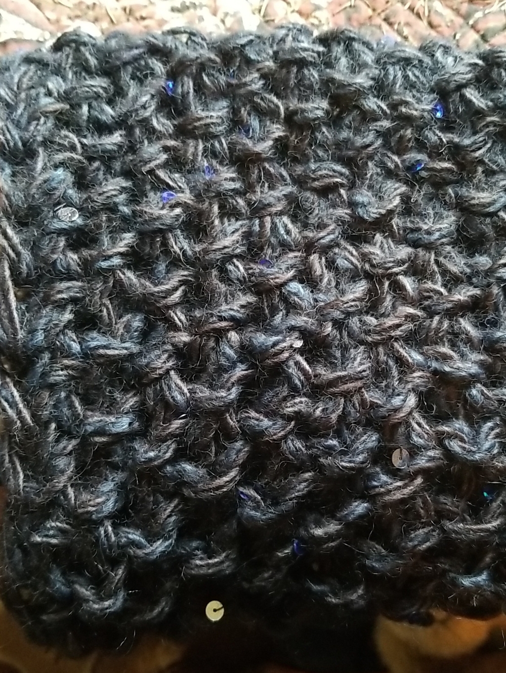 Hand knit Infinity Scarf - Picture 5 of 5